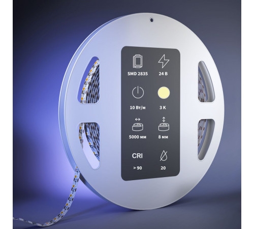 Светодиодная лента Maytoni Led Strip 24В 2835 10Вт/м 3000К 5м IP 20 201277