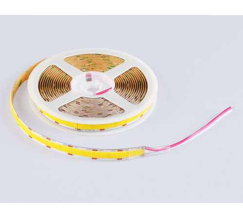 Светодиодная лента Ambrella Light Illumination COB 616Led/19W m/ 24V IP20 4500K/ 5m*12mm*2mm (2 конт.) GS4802