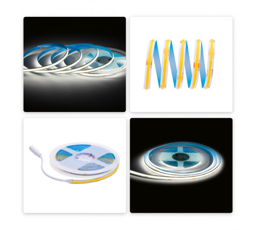 Светодиодная лента Apeyron 24В COB 12Вт/м 4000К 5м IP20 00-382