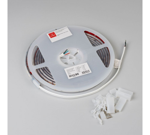 Светодиодная лента герметичная Arlight DMX-PS-A140-14mm 24V Day-MIX-PX14 (14 W/m, IP67, 5m) (Изменяемая ЦТ) 063669