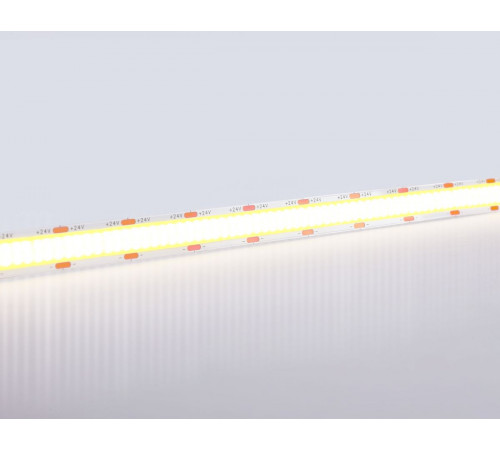 Светодиодная лента Ambrella Light Illumination COB 616Led/19W m/ 24V IP20 4500K/ 5m*12mm*2mm (2 конт.) GS4802