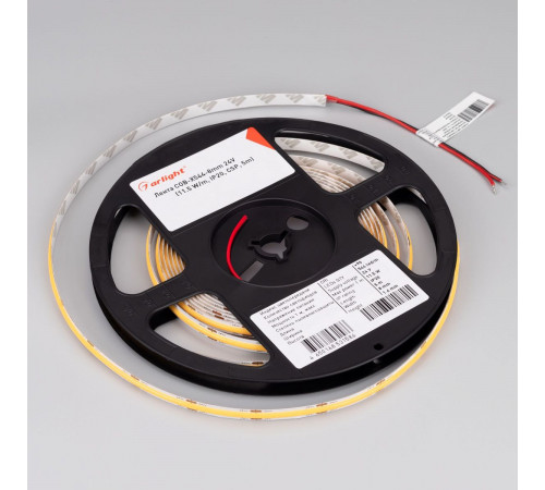 Светодиодная лента Arlight COB-X544-8mm 24V Warm2400 (11.5 W/m, IP20, 5m) 056915