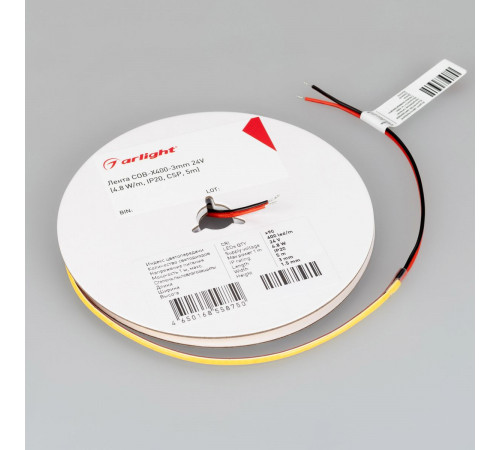 Светодиодная лента Arlight COB-X400-3mm 24V Day4000 (4.8 W/m, IP20, 5m) 039734(1)