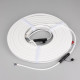 Светодиодная лента герметичная Arlight MOONLIGHT-PRO-TOP-X336-16x16mm 24V RGBW-Warm (12 W/m, IP67, 10m, wire x2) (Вывод боковой) 054981