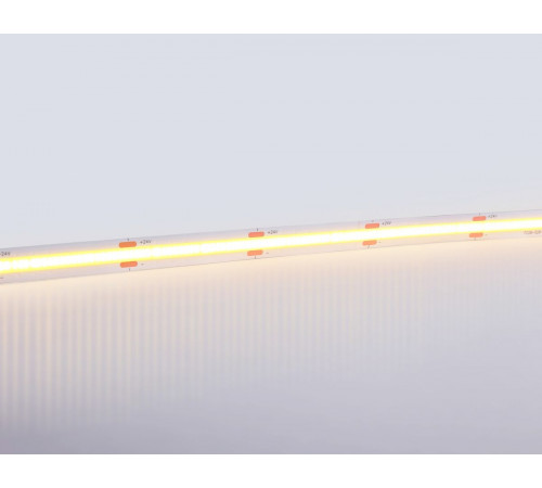 Светодиодная лента Ambrella Light Illumination COB 528Led/14W m/ 24V IP20 3000K/ 5m*10mm*2mm (2 конт.) GS4751