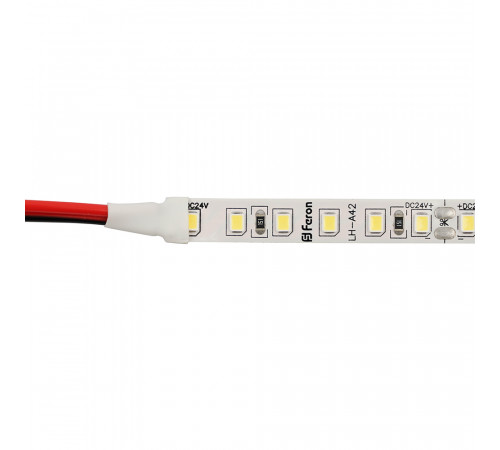 Светодиодная лента 24V Feron LS501, 120*SMD2835, 11W/m, IP20, 4000К (нейтральный белый) 53087