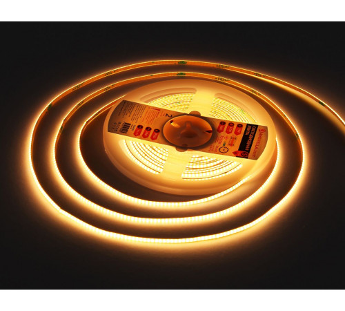 Светодиодная лента Ambrella Light Illumination COB 384Led/ 7W m/ 24V IP20 3000K/ 5m*3mm*2mm (2 конт.) GS4601