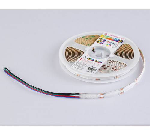 Светодиодная лента Ambrella Light Illumination COB 576Led/ 14W m/ 24V IP20 RGB/ 5m*10mm*3mm (4 конт.) GS4951