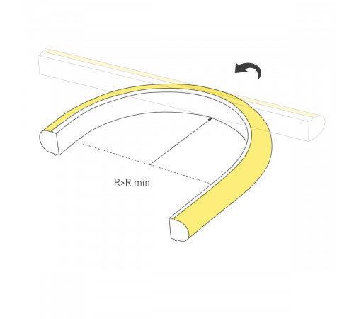 Светодиодная лента герметичная Arlight MOONLIGHT-PRO-TOP-X320-16x15mm 48V White6000 (10 W/m, IP65, 30m, wire x2) (Силикон) 061063