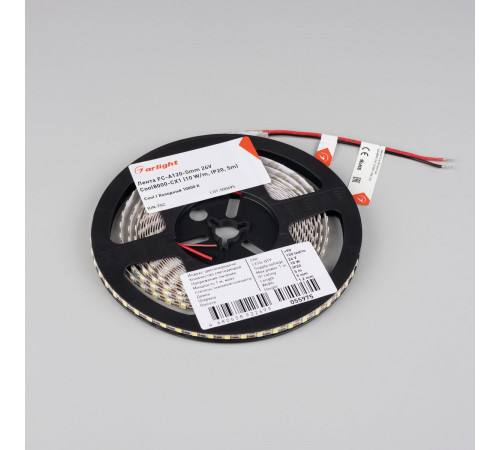 Светодиодная лента Arlight FC-A120-5mm 24V Сool8K-CX1 (10 W/m, IP20, 5m) 055975