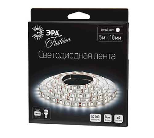 Светодиодная лента Эра LS5050-14,4-60-12-6500K-IP20-1 year 5m C0043045