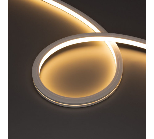 Светодиодная лента герметичная Arlight MOONLIGHT-PRO-TOP-X336-16x16mm 24V RGBW-Warm (12 W/m, IP67, 10m, wire x2) (Вывод боковой) 054981