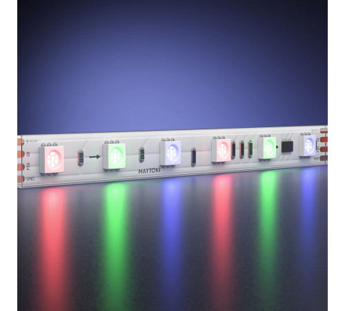 Светодиодная лента Maytoni Led Strip 24В 5050 14,4Вт/м RGB 5м IP68 201249 Светодиодная лента Maytoni Led Strip 24В 5050 14,4Вт/м RGB 5м IP68 201249