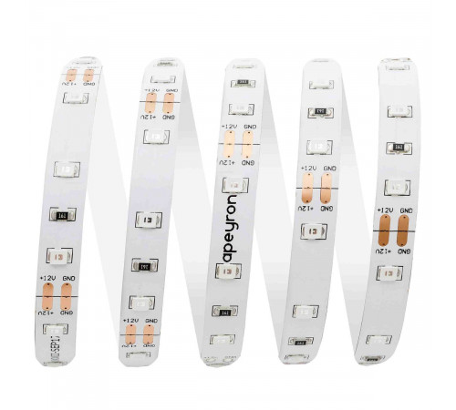 Светодиодная лента Apeyron 12В, 4,8Вт/м, smd3528, 60д/м, IP20 5м Красный 00-435 Светодиодная лента Apeyron 12В, 4,8Вт/м, smd3528, 60д/м, IP20 5м Красный 00-435