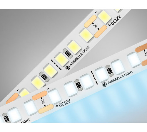 Светодиодная лента Ambrella Light Led Strip 12V Illumination 2835 14,4Вт/м 6500K 5м IP20 GS1313 Светодиодная лента Ambrella Light Led Strip 12V Illumination 2835 14,4Вт/м 6500K 5м IP20 GS1313