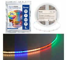 Светодиодная лента Feron LS537 784SMD(2110) 19Вт/м 24V RGB+3000К IP20 53333