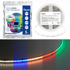 Светодиодная лента Feron LS537 784SMD(2110) 19Вт/м 24V RGB+4000К IP20 53334