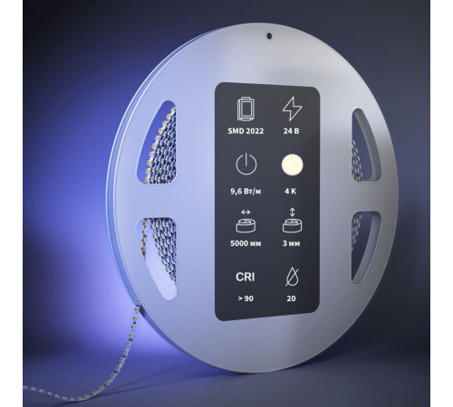 Светодиодная лента Maytoni Led Strip 24В 2022 9,6Вт/м 4000К 5м IP 20 201266