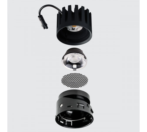 Модуль профессиональный светодиодный 12W 4000K в сборе с суппортом с углом наклона до 30° Lightstar Stella Pro 075084