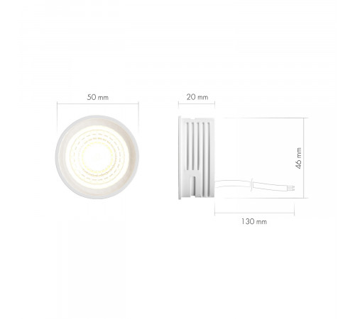 Светодиодный модуль Denkirs Slim LED 7W 3000К DK3000-7W dim