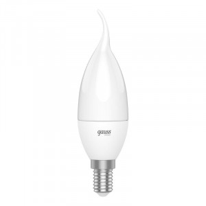 Лампа светодиодная Gauss E14 5,5W 4100К свеча на ветру матовая 1034126