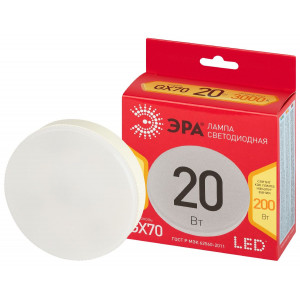 Лампа светодиодная Эра LED GX-20W-830-GX70 R 3000K таблетка Б0065504