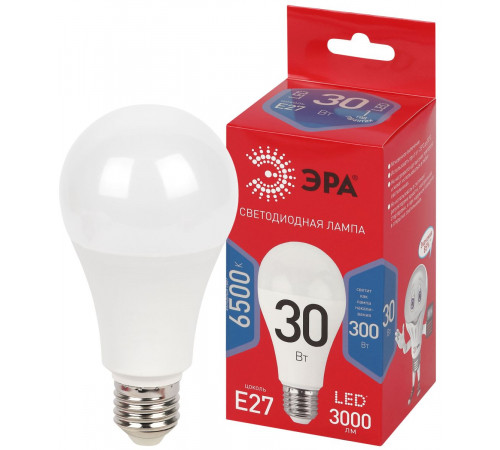 Лампа светодиодная Эра RED LINE LED A70-30W-865-E27 R 30Вт груша Б0069972