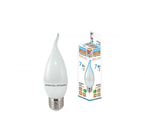 Лампа светодиодная TDM Electric Народная E27 7W 6500K матовая SQ0340-1548