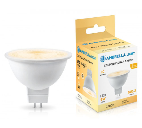 Светодиодная лампа Ambrella Light Bulbing GU5.3 9W 2700K 170903 Светодиодная лампа Ambrella Light Bulbing GU5.3 9W 2700K 170903