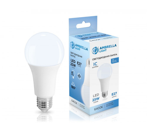 Светодиодная лампа Ambrella Light Bulbing E27 25W 6400K 652506