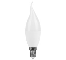 Лампа светодиодная Feron LB-980 свеча на ветру матовая E14 15W 175-265V 6400K 52076