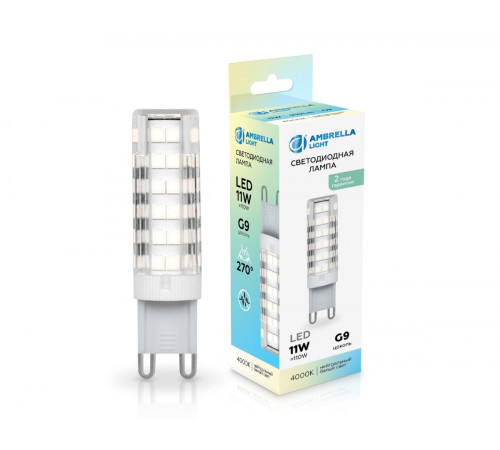 Светодиодная лампа Ambrella Light Bulbing G9 11W 4000K 101104 Светодиодная лампа Ambrella Light Bulbing G9 11W 4000K 101104