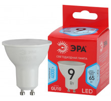 Лампа светодиодная Эра GU10 9W 4000K ECO LED MR16-9W-840-GU10 Б0044089