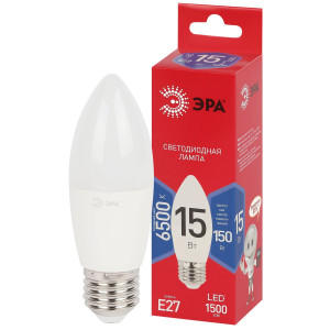 Лампа светодиодная Эра RED LINE LED B35-15W-865-E27 R 15Вт свеча Б0070092