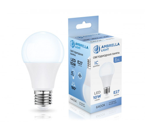 Светодиодная лампа Ambrella Light Bulbing E27 10W 6400K 601006
