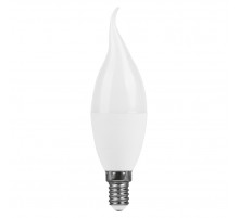 Лампа светодиодная Feron LB-980 свеча на ветру матовая E14 15W 175-265V 4000K 52075