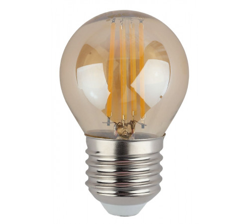 Лампа светодиодная Эра E27 9W 2700K F-LED P45-9W-827-E27 gold Б0047025