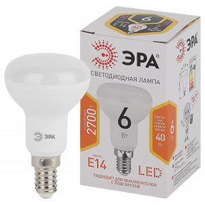Лампа светодиодная Эра E14 6W 2700K LED R50-6W-827-E14 Б0056751