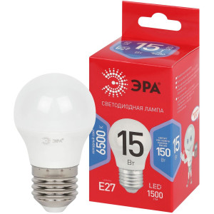 Лампа светодиодная Эра RED LINE LED P45-15W-865-E27 R 15Вт шар Б0070104
