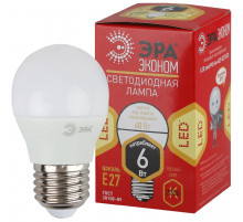 Светодиодная лампа Эра ECO LED P45-6W-827-E27 Б0020629