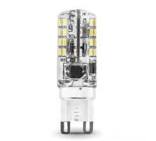 Лампа светодиодная Gauss G9 3W 4100K прозрачная 107709203