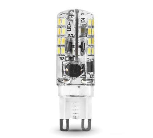 Лампа светодиодная Gauss G9 3W 4100K прозрачная 107709203
