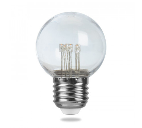 Лампа светодиодная Feron E27 1W 2700K Грибок Прозрачная LB-372 25909