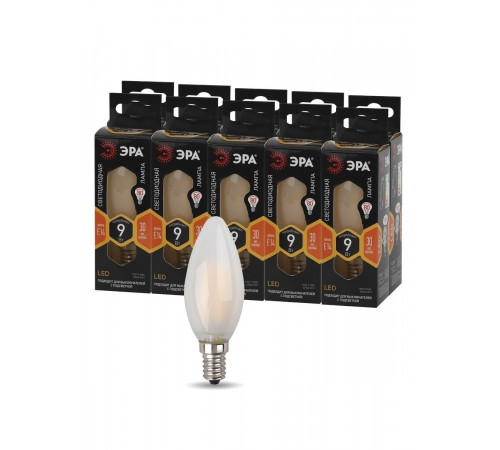 Лампа светодиодная Эра E14 9W 2700K F-LED B35-9w-827-E14 frost Б0046992