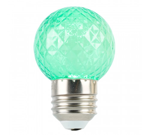 Лампа светодиодная Feron LB-385 шар зеленый прозрачный E27 1W 230V 52163