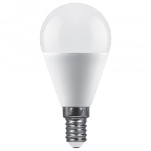 Лампа светодиодная Feron LB-990 шар матовый E14 15W 175-265V 6400K 52080