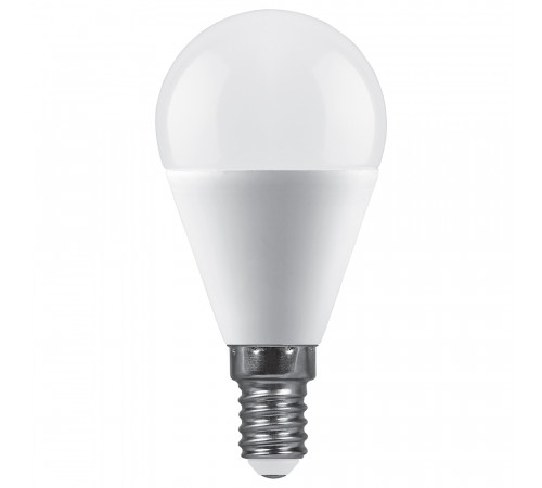 Лампа светодиодная Feron LB-990 шар матовый E14 15W 175-265V 6400K 52080 Лампа светодиодная Feron LB-990 шар матовый E14 15W 175-265V 6400K 52080