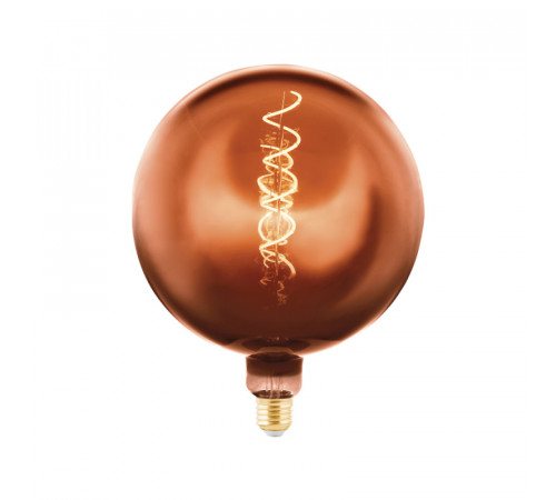 Лампа светодиодная Eglo E27 4W 1600K шар медный 11897