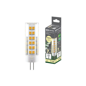 Лампа светодиодная TDM Electric G4 7W 3000K прозрачная SQ0340-0219