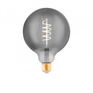 Светодиодная лампа Eglo E27 4W 2000K шар дымчатый 11873